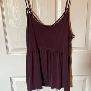 American Eagle, soft and sexy tank, purple braided detail